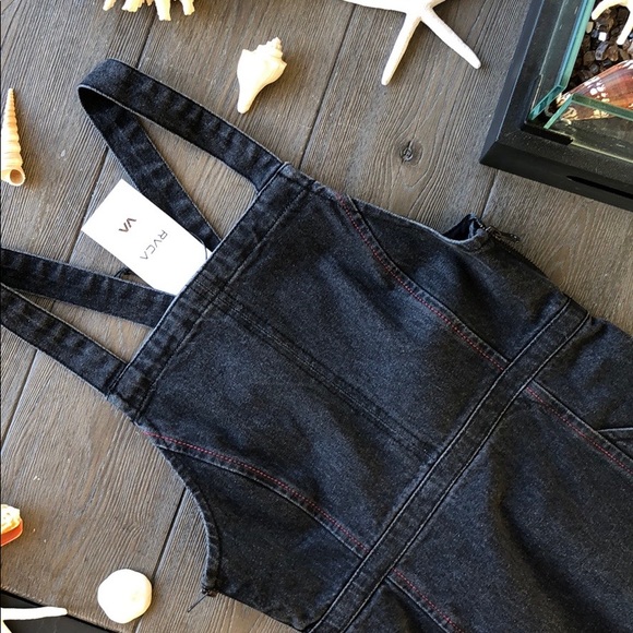 🌴🔆RVCA- ACE DENIM JEAN DRESS🔆🌴 - Picture 5 of 13